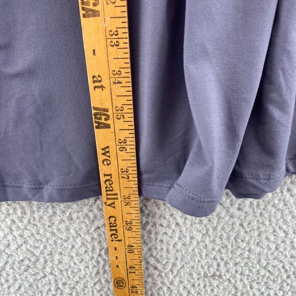 Shop Basic USA Dress Women Medium Gray Blouson Empire Surplice Short Sleeve NWT - Picture 10 of 11